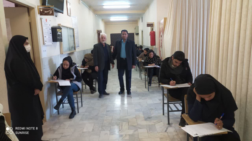 بازدید رئیس دانشگاه جامع علمی-کاربردی استان یزد از امتحانات مرکز آموزش علمی-کاربردی خدمات بهزیستی صدوق